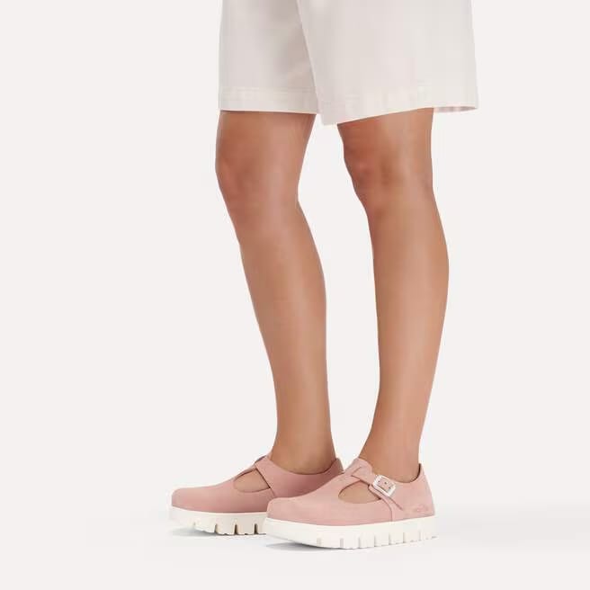 birkenstock paris chunky women's | pink clay