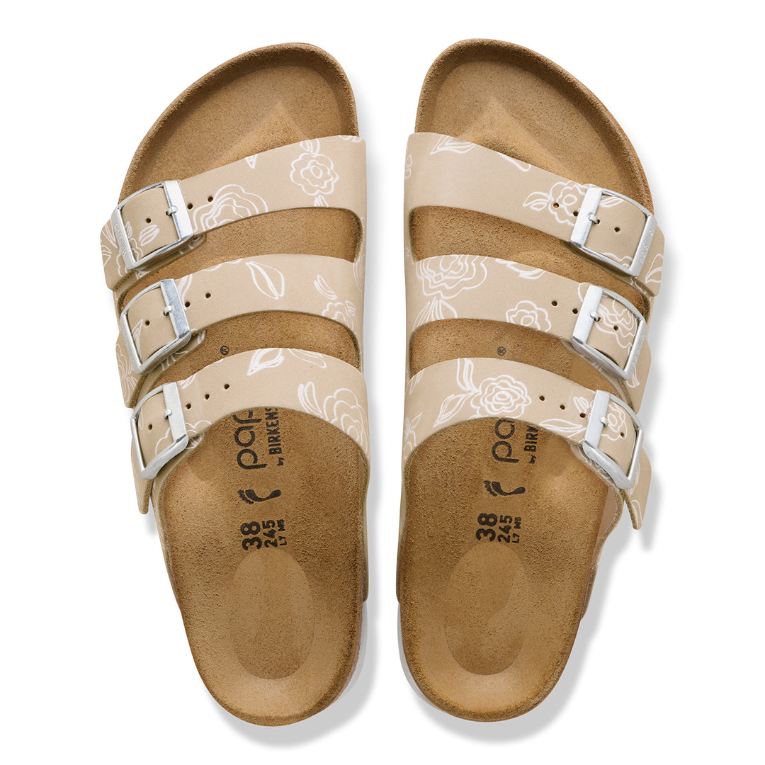 birkenstock florida flex platform women's | flowers oyster