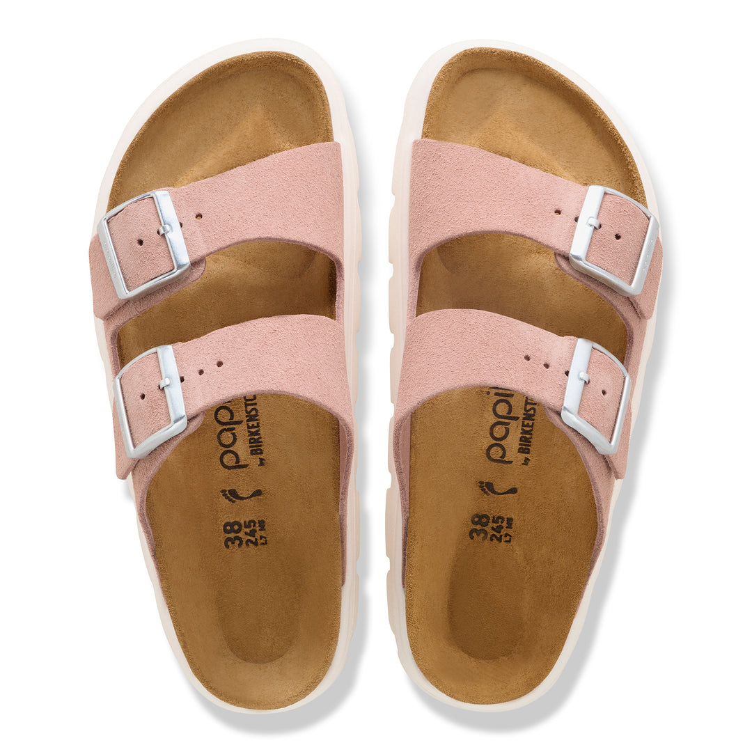 birkenstock arizona platform women's | pink clay