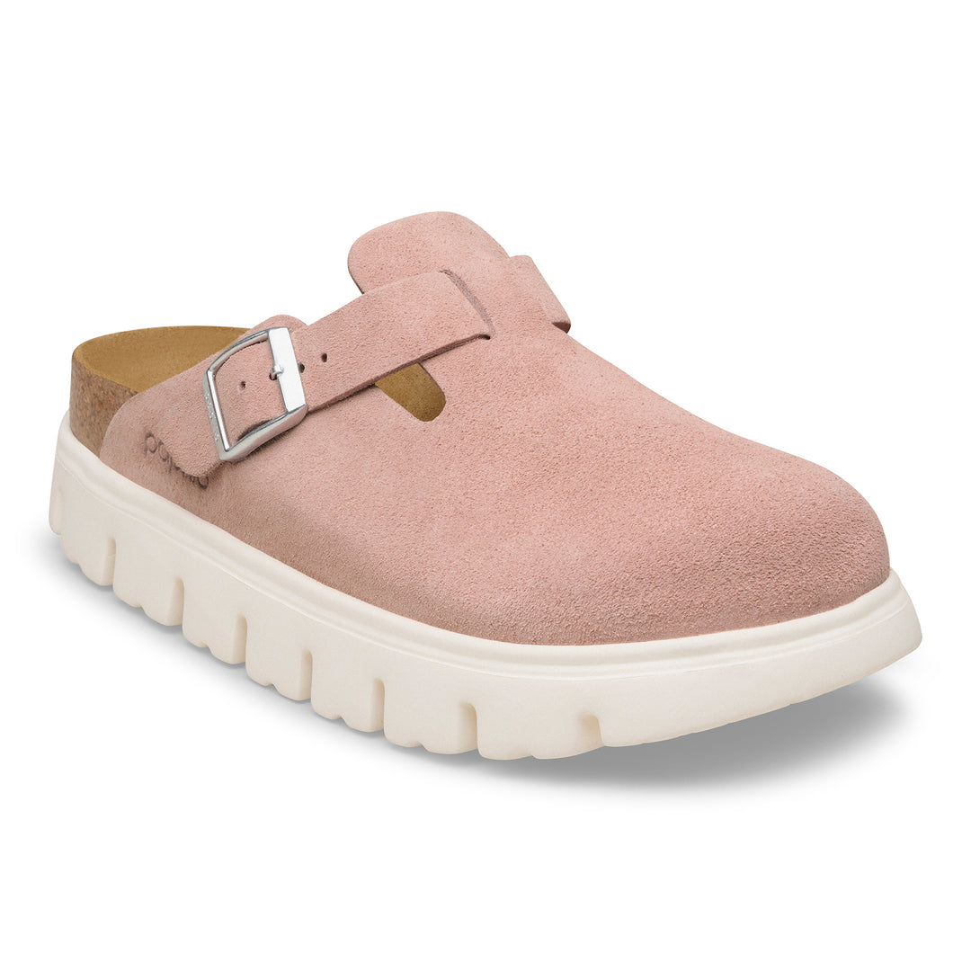 birkenstock boston chunky women's | pink clay