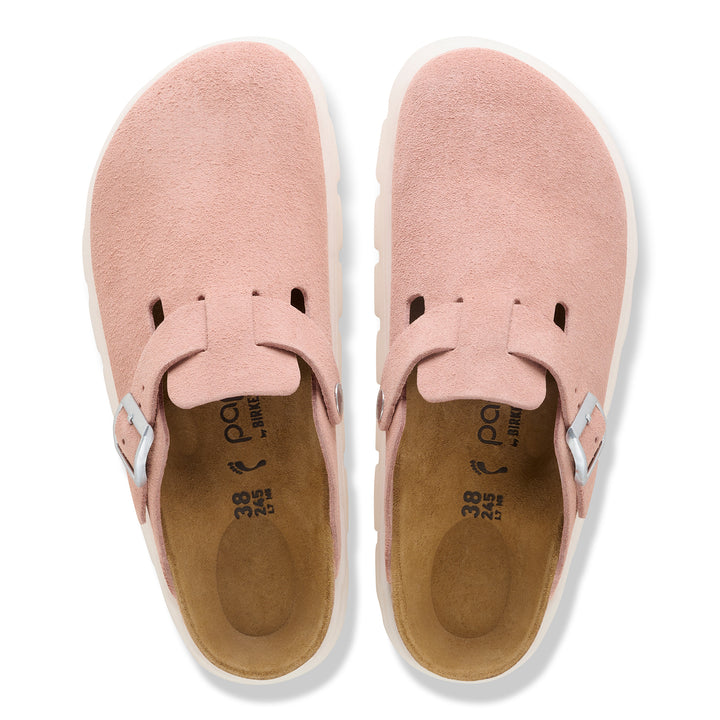 birkenstock boston chunky women's | pink clay