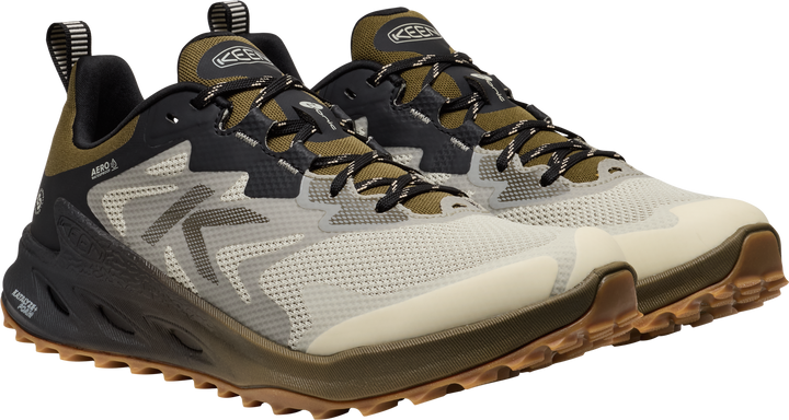 keen zionic nxt waterproof hiking men's | abbey stone/dark olive