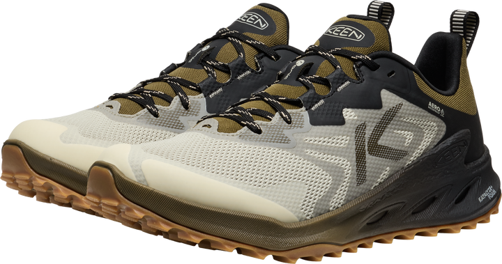 keen zionic nxt waterproof hiking men's | abbey stone/dark olive