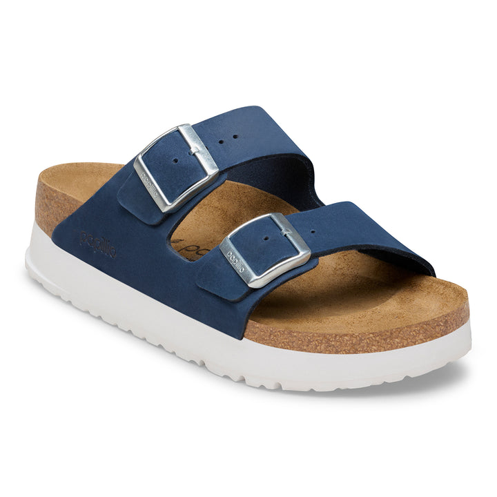 birkenstock arizona flex platform women's | new navy