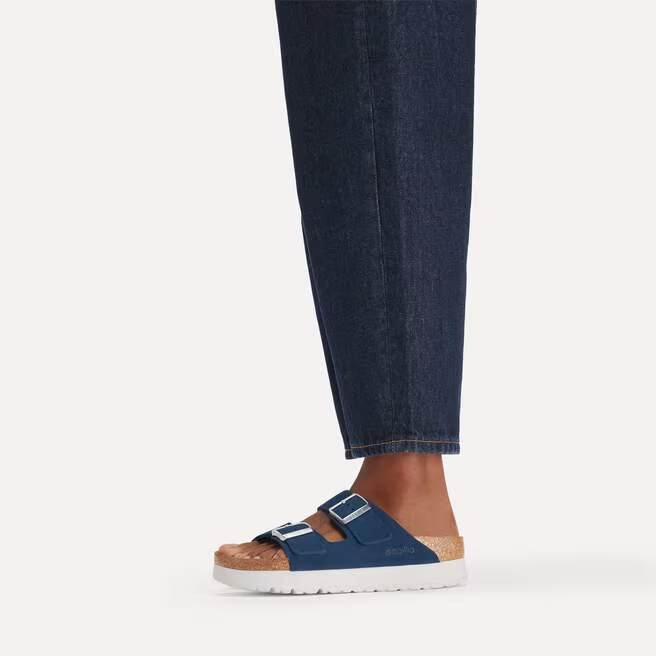 birkenstock arizona flex platform women's | new navy