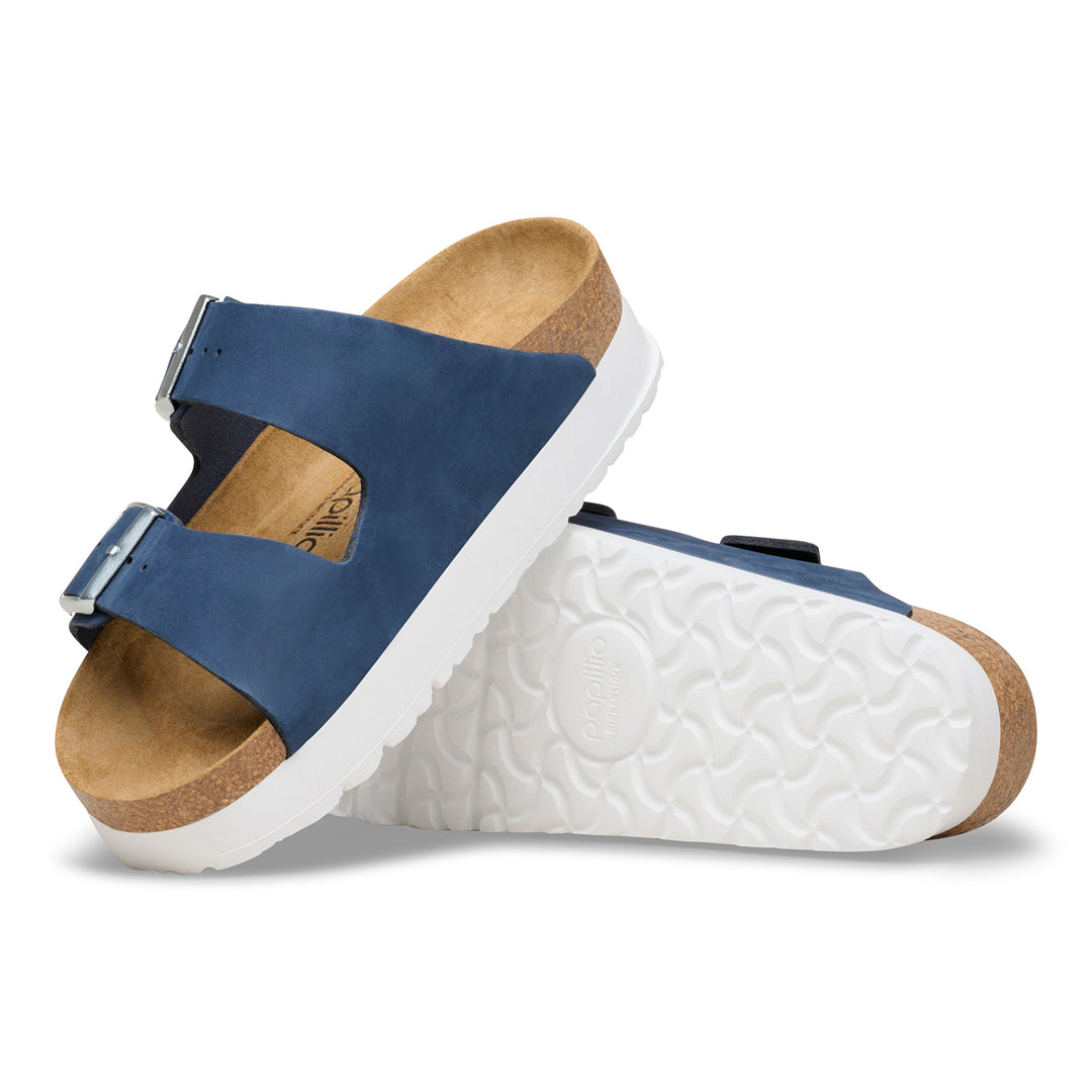 birkenstock arizona flex platform women's | new navy