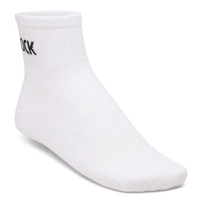 birkenstock cotton crew ankle | white