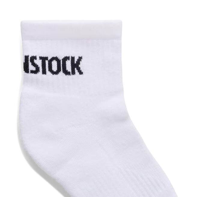 birkenstock cotton crew ankle | white