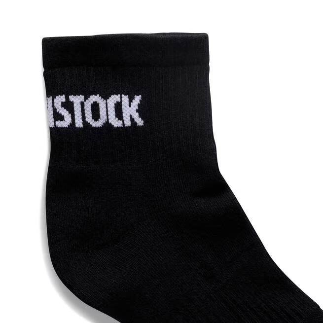 birkenstock cotton crew ankle | black