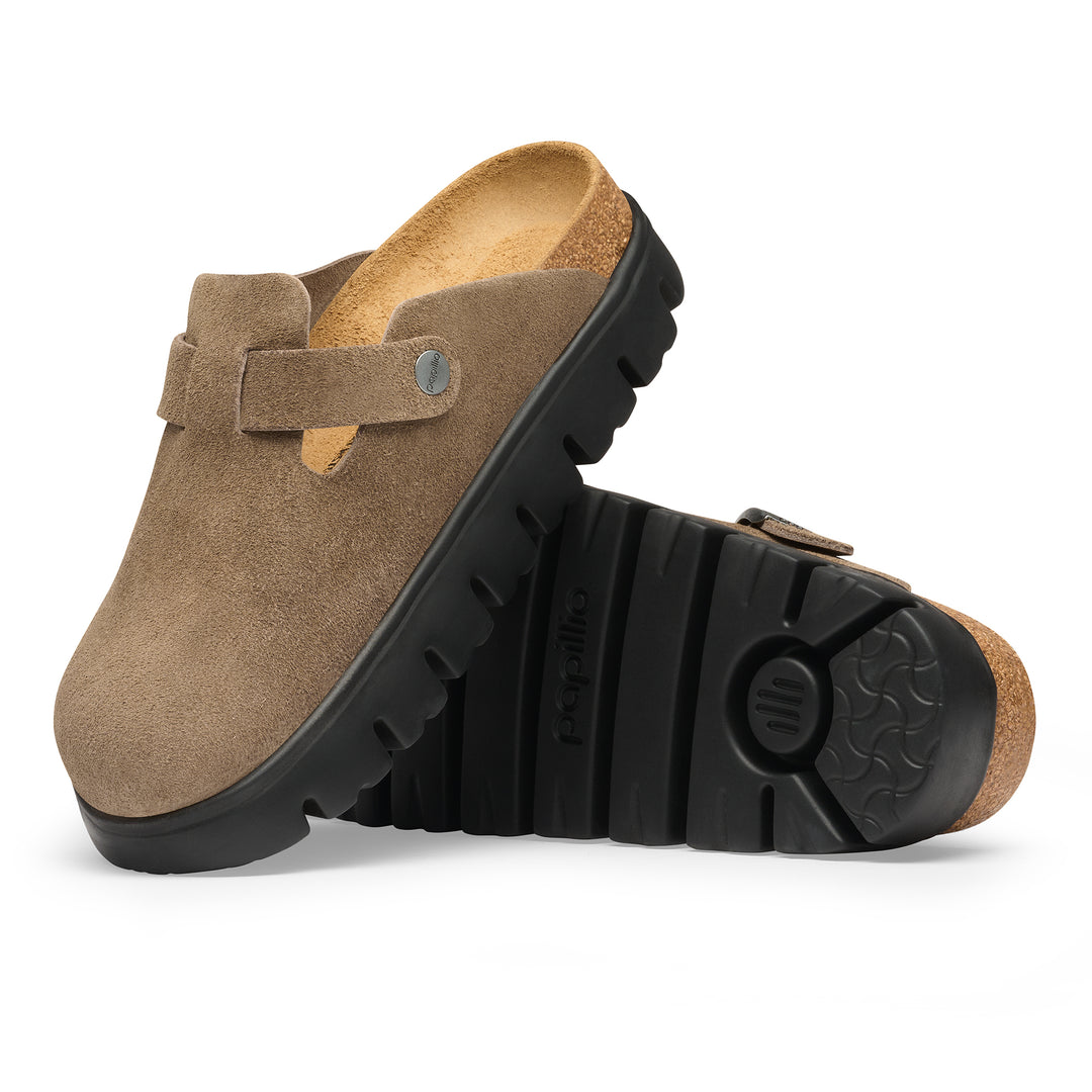 birkenstock boston chunky women's | gray taupe