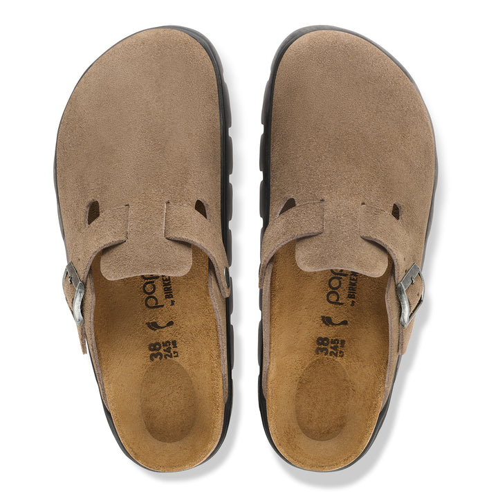 birkenstock boston chunky women's | gray taupe