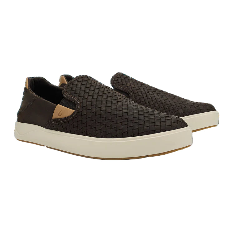 olukai lae'ahi lauhala men's | dark java / dark java