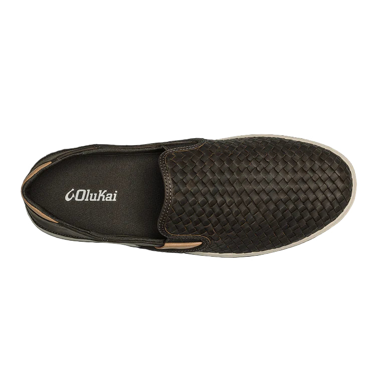 olukai lae'ahi lauhala men's | dark java / dark java