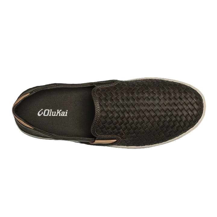 olukai lae'ahi lauhala men's | dark java / dark java