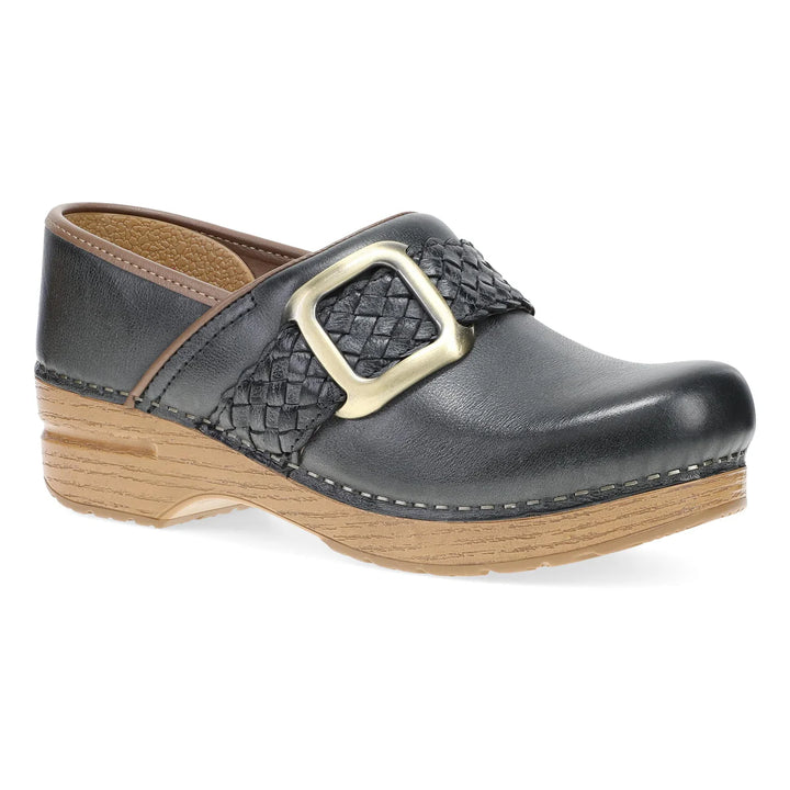 dansko pro braided clog women's | black