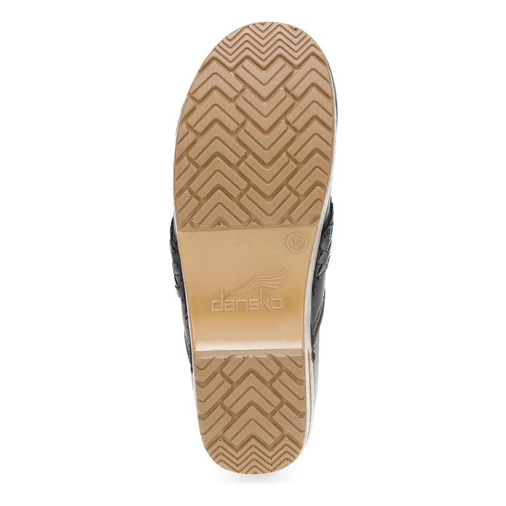 dansko pro braided clog women's | black