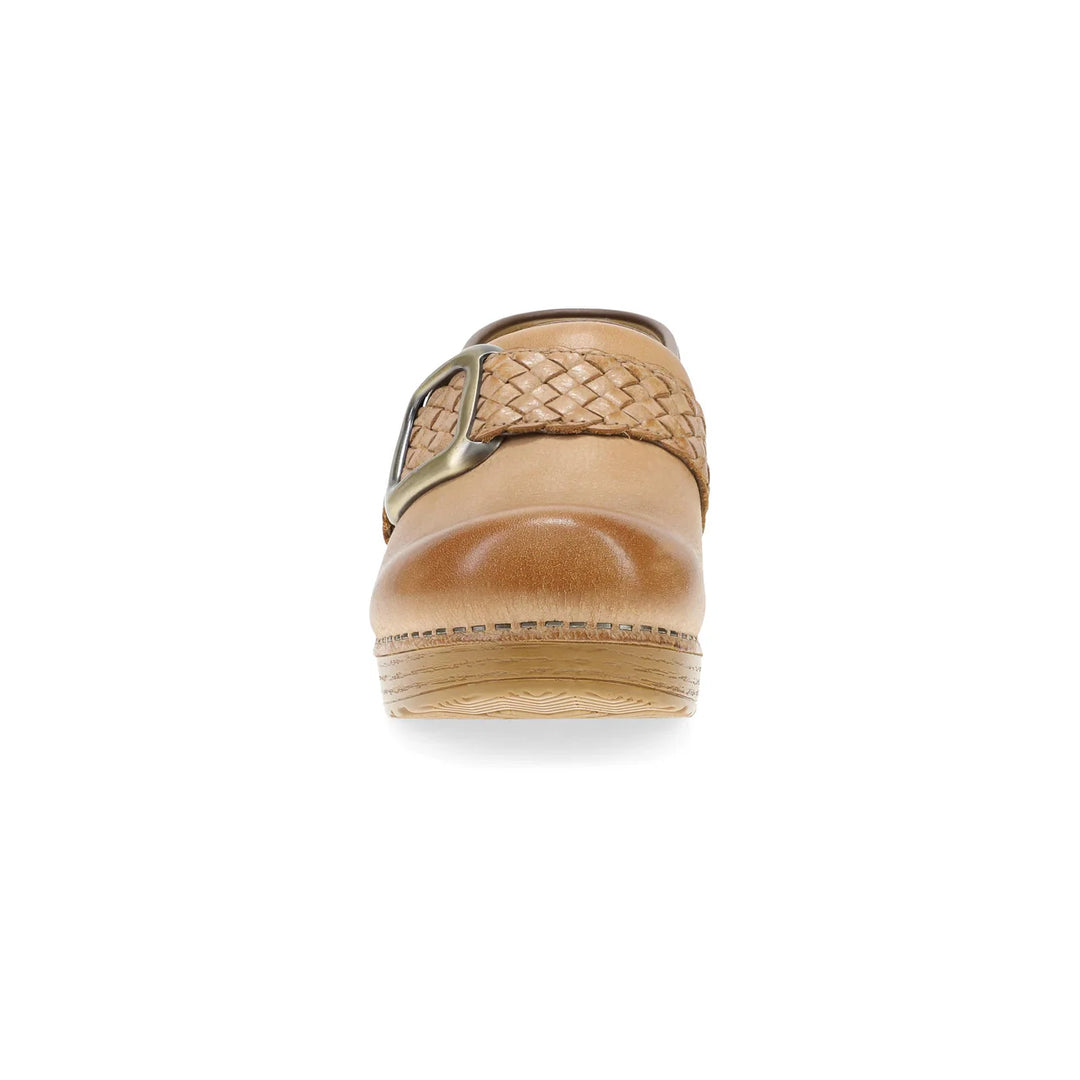dansko pro braided clog women's | honey distressed