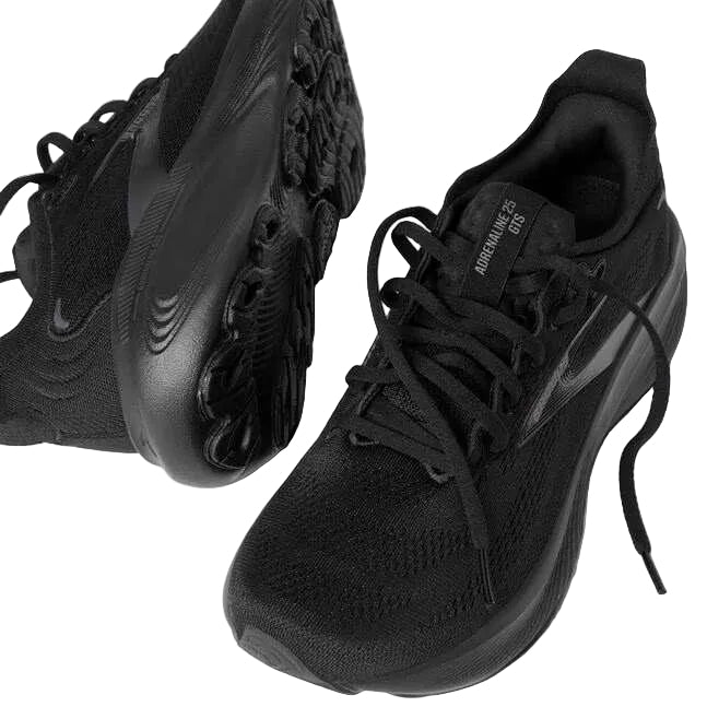 brooks adrenaline gts 25 extra wide men's | black black ebony