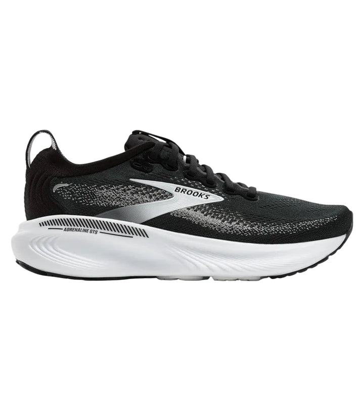 brooks adrenaline gts 25 wide men's | black / grey / white