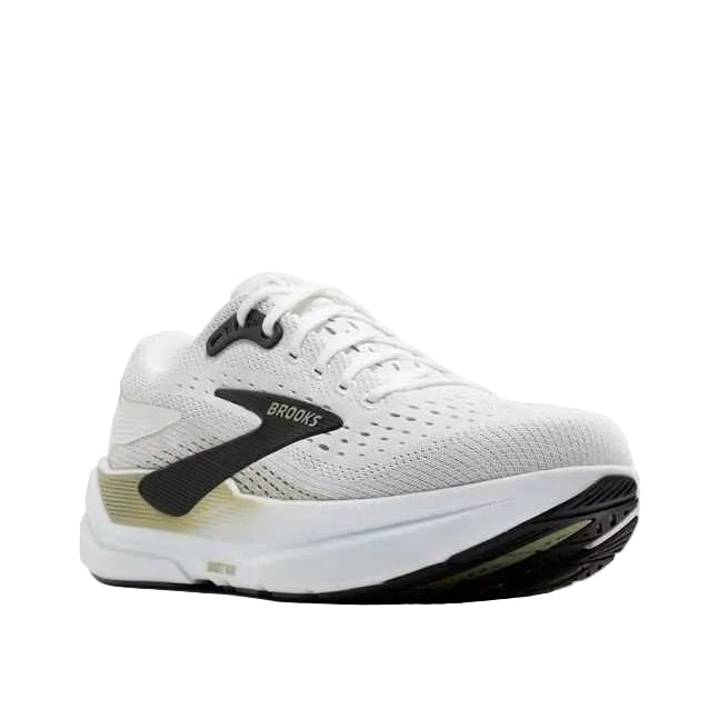 brooks ghost max 3 men's | bright white/tea/black