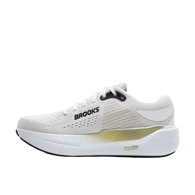 brooks ghost max 3 men's | bright white/tea/black