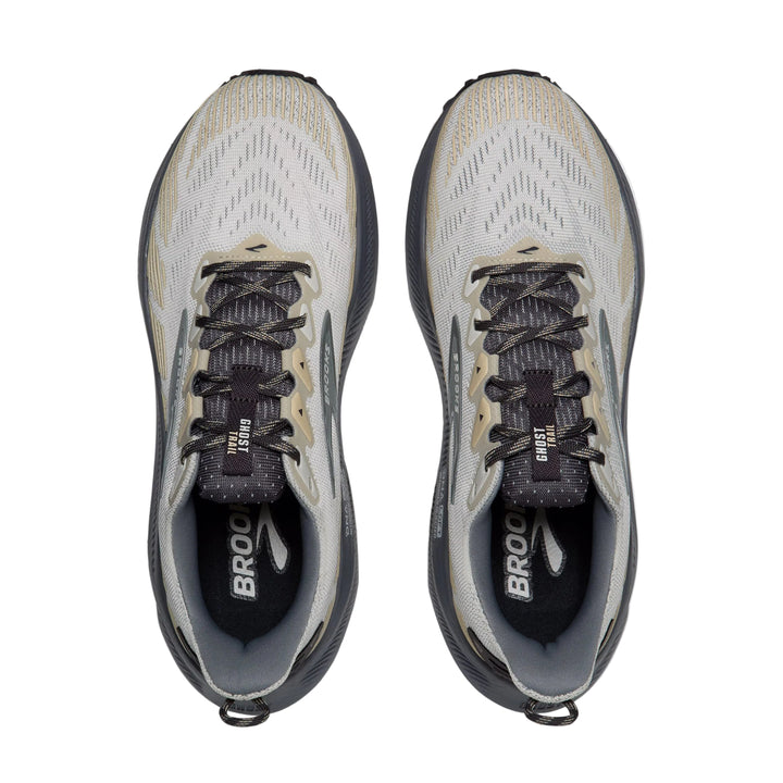brooks ghost trail men's | gray gray bleached sand