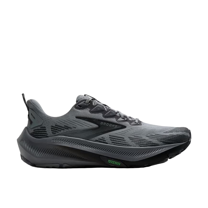 brooks ghost trail wide men's | gray / gray / blackened pearl