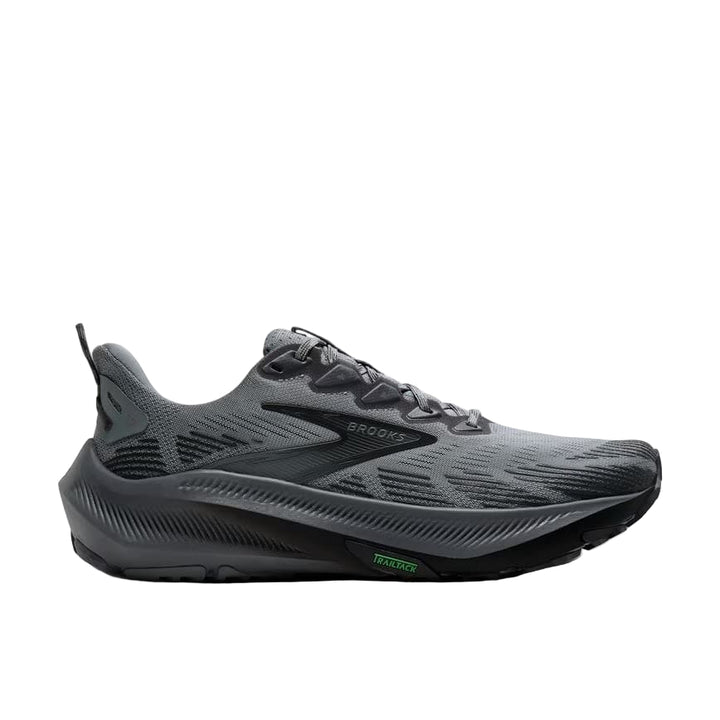 brooks ghost trail wide men's | gray / gray / blackened pearl