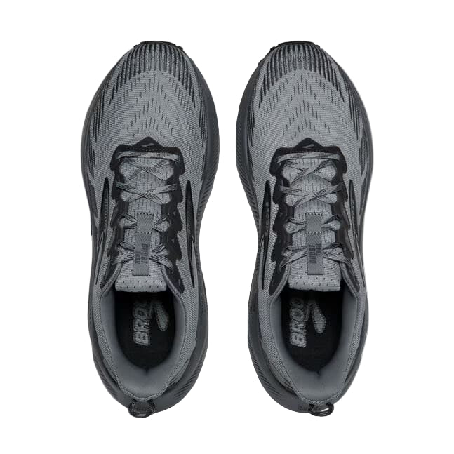 brooks ghost trail wide men's | gray / gray / blackened pearl