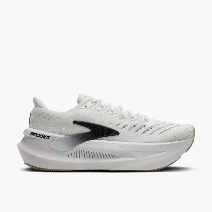 brooks glycerin max 2 men's | white | black | chateau gray