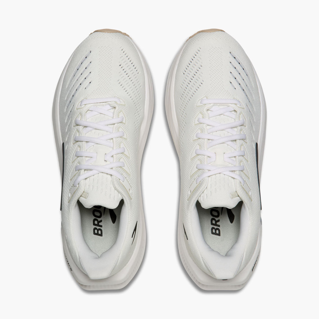 brooks glycerin max 2 men's | white | black | chateau gray