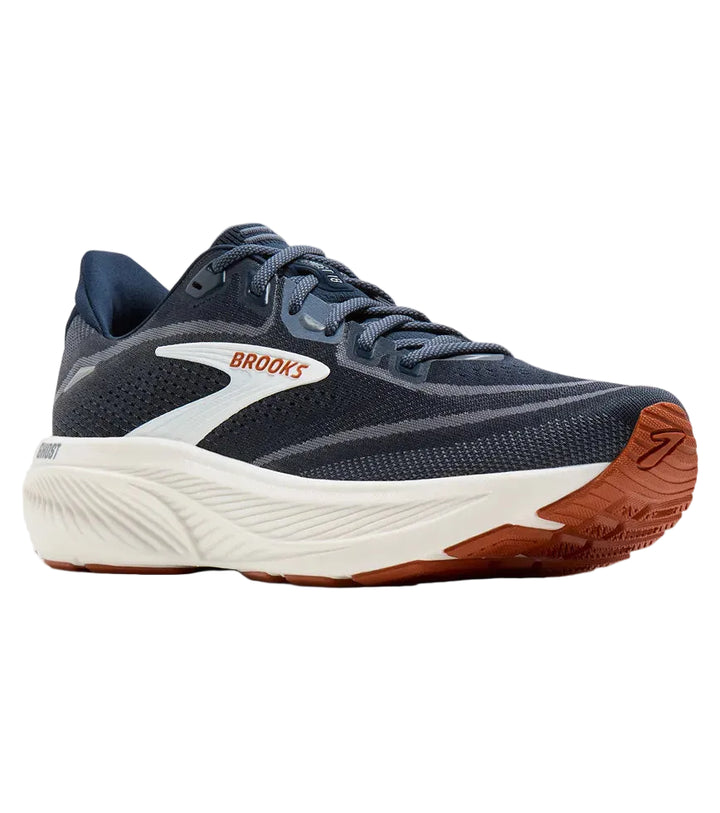 brooks ghost 18 men's | navy blazer red earth blue