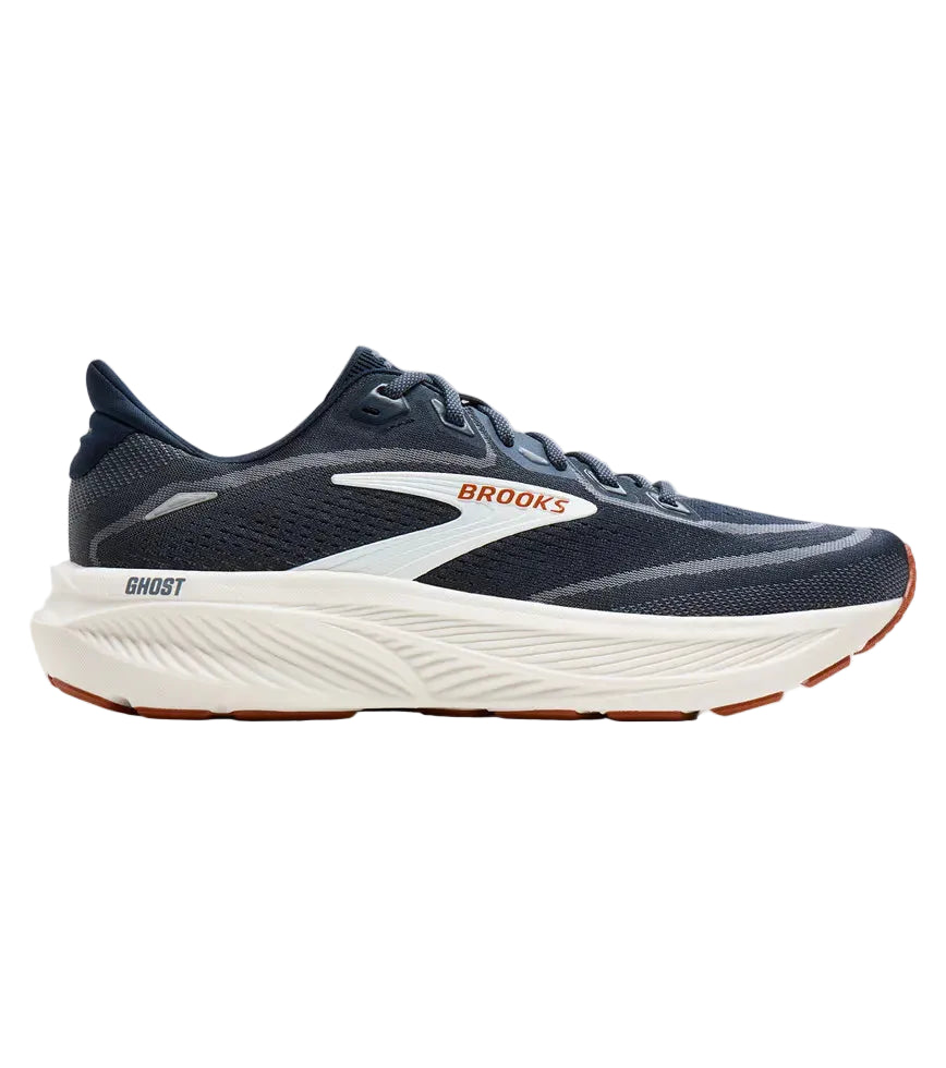 brooks ghost 18 men's | navy blazer red earth blue