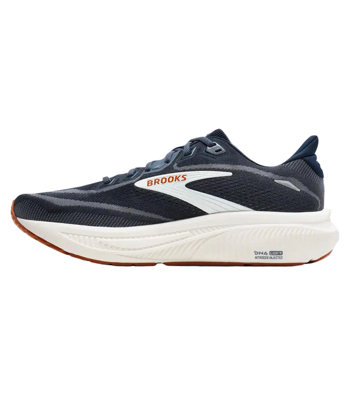 brooks ghost 18 men's | navy blazer red earth blue