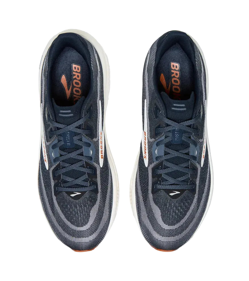 brooks ghost 18 men's | navy blazer red earth blue
