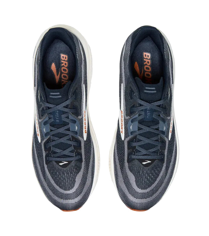 brooks ghost 18 men's | navy blazer red earth blue