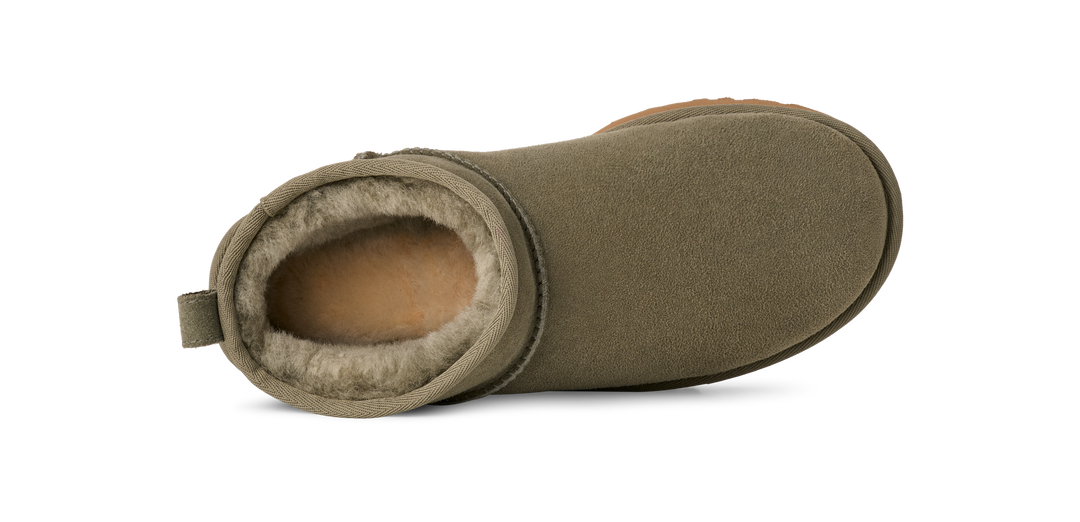 ugg classic ultra mini women's | moss green / amphora