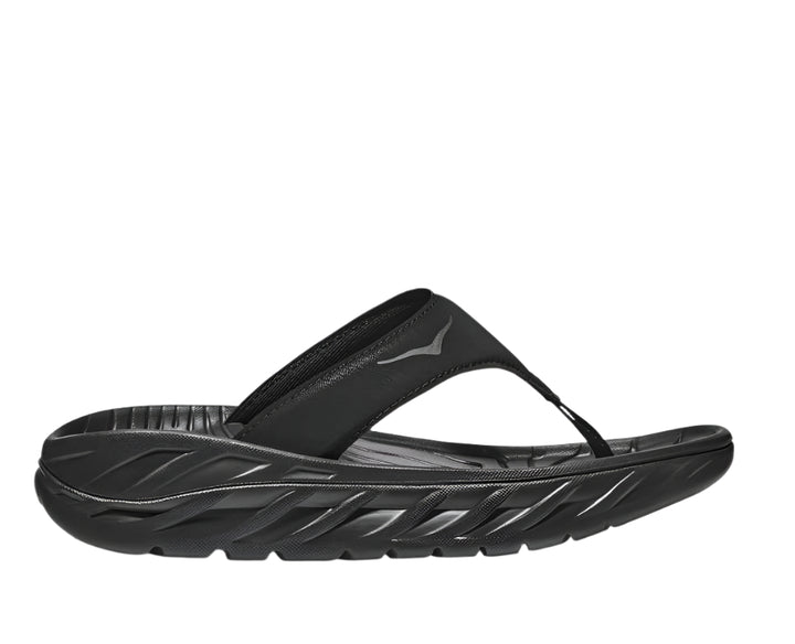 hoka ora recovery flip women's | black/dk gray