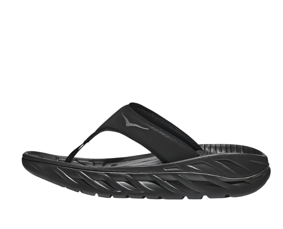 hoka ora recovery flip women's | black/dk gray