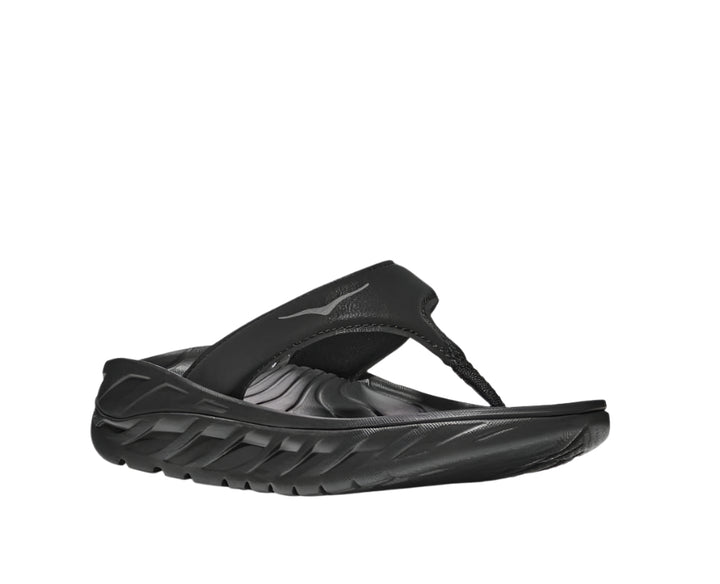 hoka ora recovery flip women's | black/dk gray