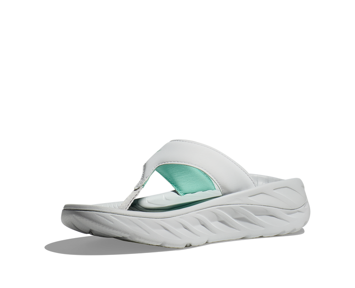 hoka ora recovery flip women's | cosmic grey/seafoam