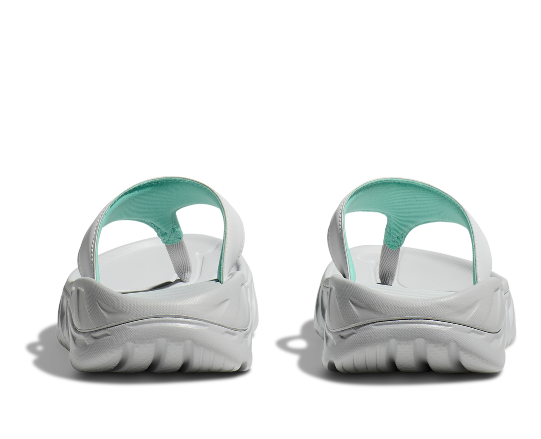 hoka ora recovery flip women's | cosmic grey/seafoam