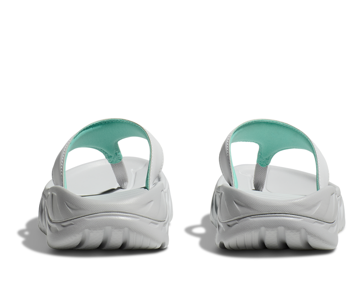 hoka ora recovery flip women's | cosmic grey/seafoam