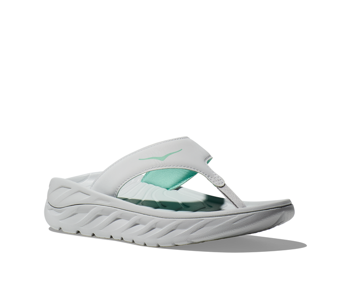 hoka ora recovery flip women's | cosmic grey/seafoam