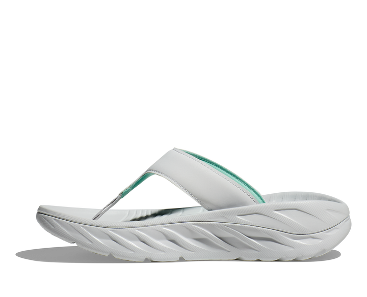 hoka ora recovery flip women's | cosmic grey/seafoam