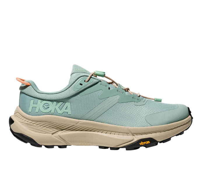hoka transport women's | jade / oyster mushroom