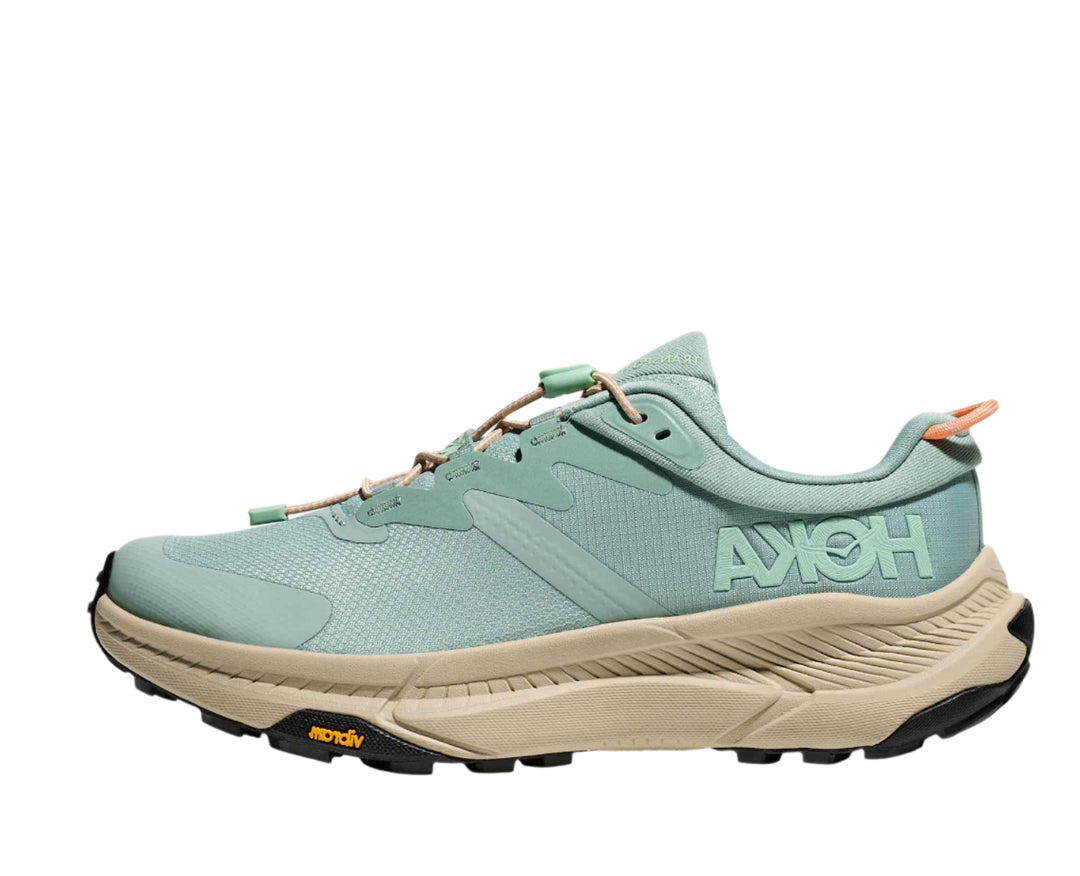 hoka transport women's | jade / oyster mushroom
