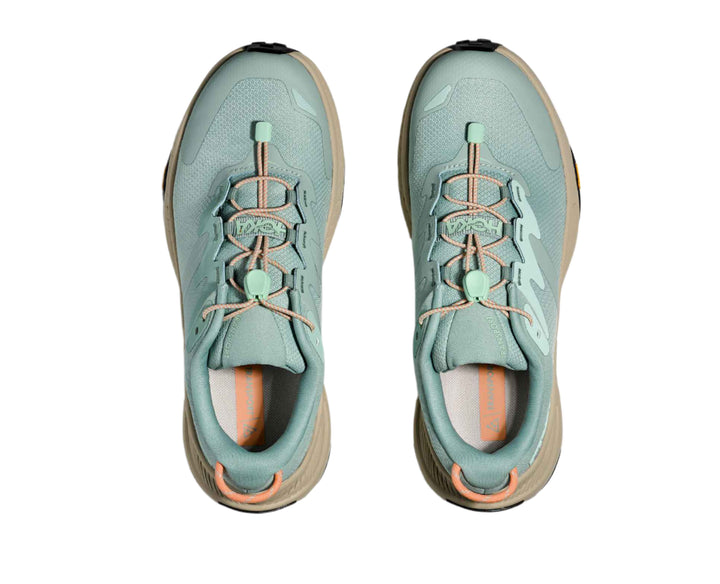 hoka transport women's | jade / oyster mushroom
