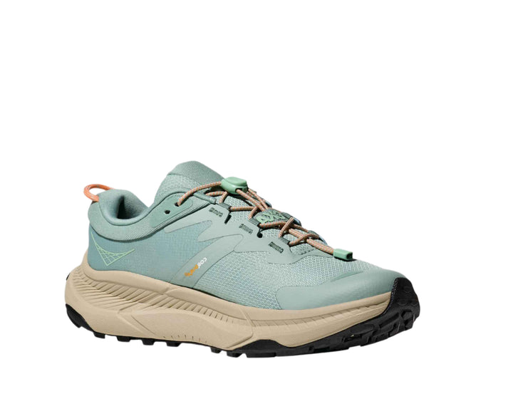 hoka transport women's | jade / oyster mushroom