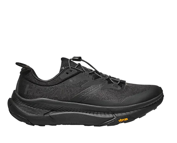 hoka transport gtx wide men's | black/black